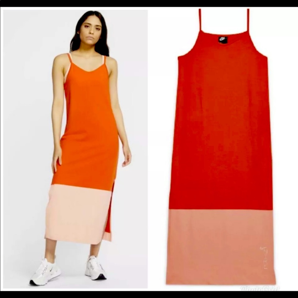 Nike jersey tank Color block dress NWT SIZE M